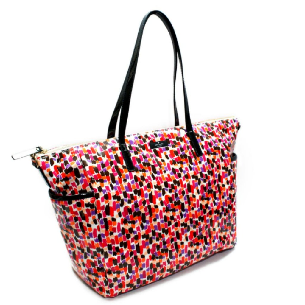 Euc Authentic Kate Spade Adaira Spotted Baby Diaper Bag Tote